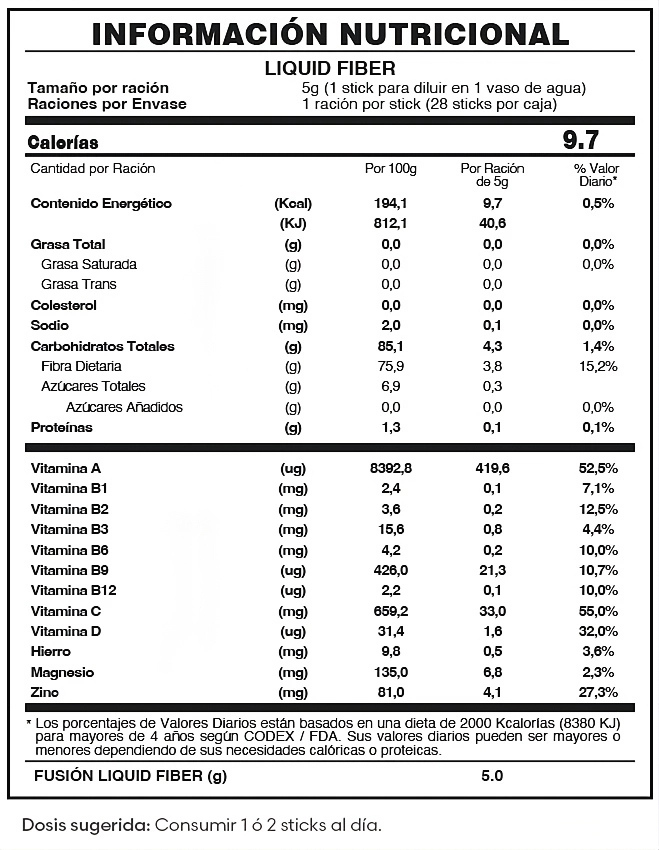 Liquid Fiber FuXion Chile
